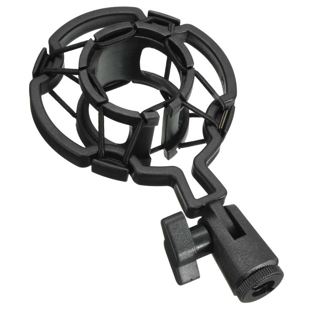 Студийный микрофон амортизатор держатель для больших Diaphram конденсаторный микрофон клип гаджеты аксессуары - Цвет: Черный