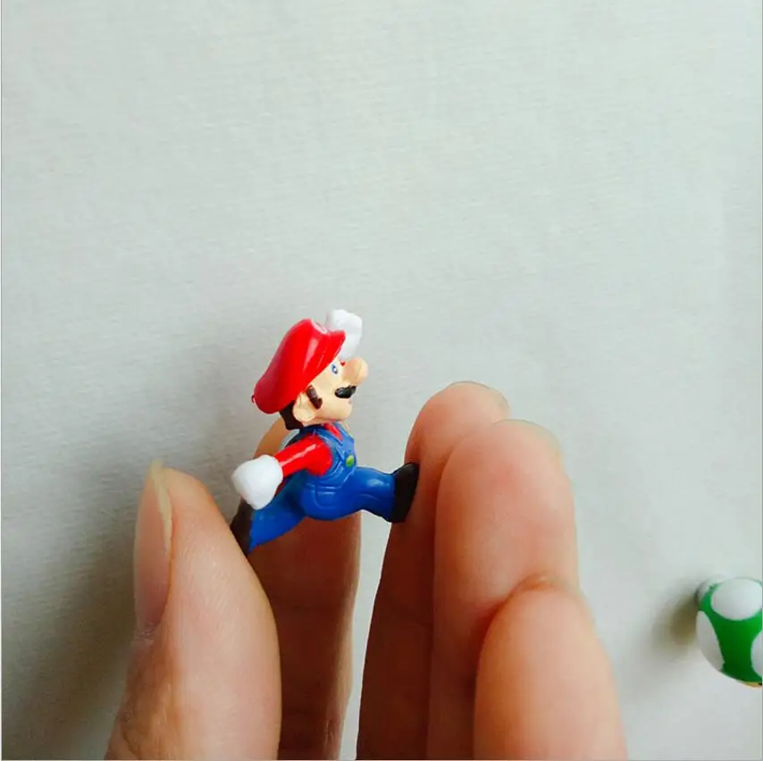 1 комплект смолы 3D Милые Супер Марио магниты на холодильник костюм для детей фигурки стены Marios пули кирпичи предмет интерьера, украшение