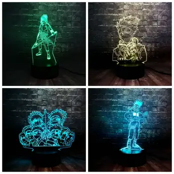 

Drop Shipping 2019 Cartoon 3D Japan Anime Figure Uzumaki Naruto Series 7 Color LED USB Charge Night Mood Light Holiday Kids toy