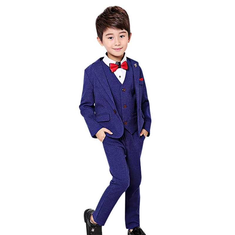 

3pcs/sets Boys Suits for Weddings Prom Costume Children Clothes Set enfant garcon mariage Kids Boy Blazer Pants Vest Formal Suit