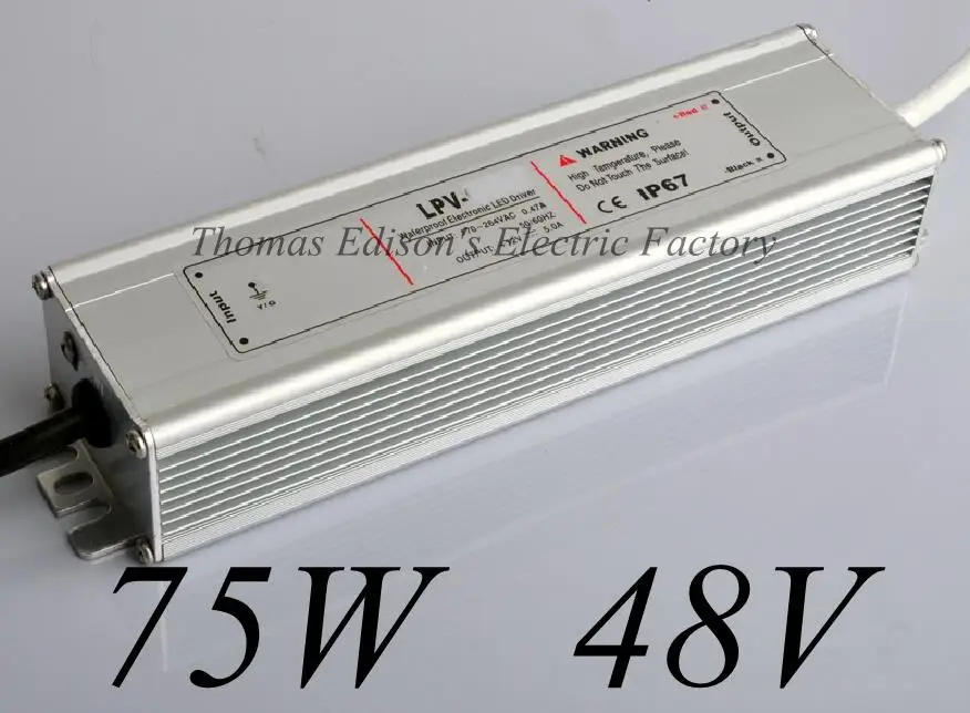

DIANQI waterproof power supply 75w 48v power suply 48v 75w ac dc converter good quality water proof