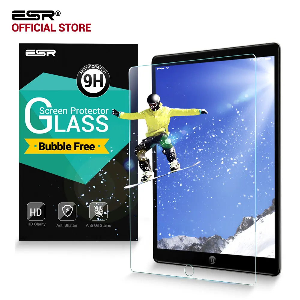 Screen Protector for iPad 2 3 4, ESR Tempered Glass 9H HD Clear Bubble Free Protective Film