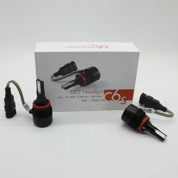 

XIANGSHANG LED H11 H9 H8 Car Headlight 60W 6400Lm Mini Bulb Fog Light Buld Flip-COB Chip 6500K Waterproof IP68 Auto Head Lamp