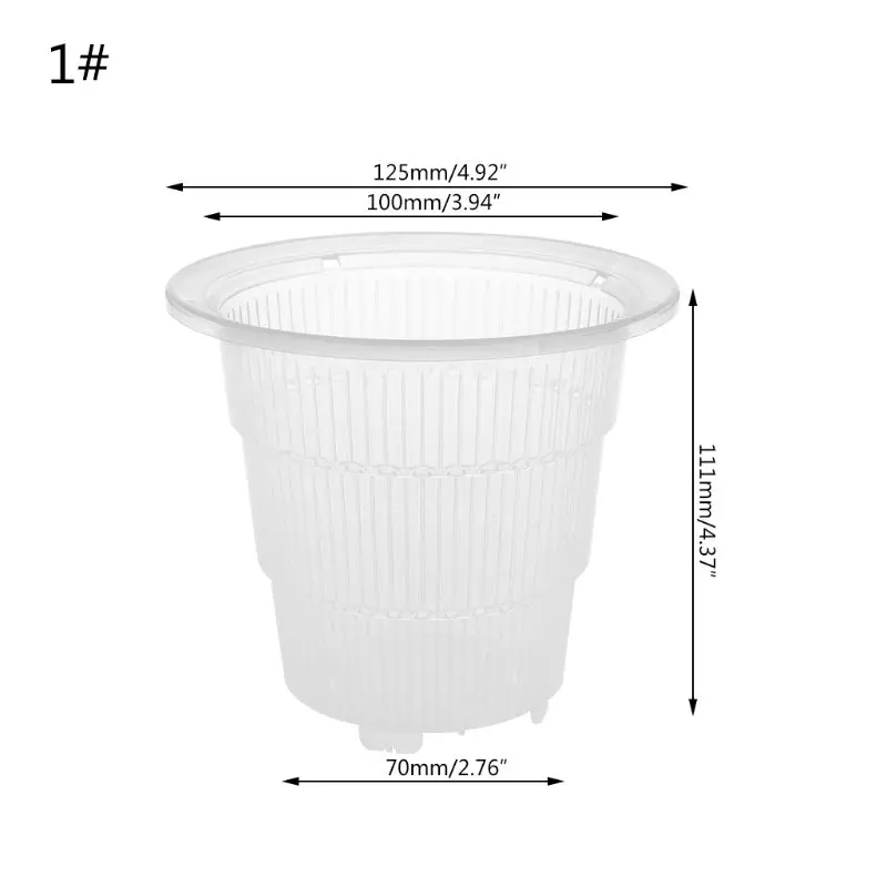 Сетчатый горшок пластиковый прозрачный цветок орхидеи контейнер плантатор украшение дома Садоводство#314 - Цвет: 01
