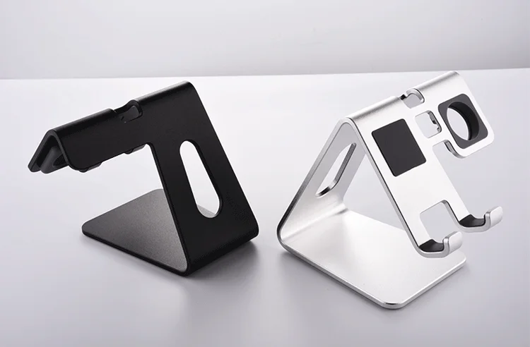 2 в 1 настольная подставка для телефона держатель для планшета, алюминиевые часы Подставка для зарядки док-станция для Apple Watch Стенд для всех смартфонов Android
