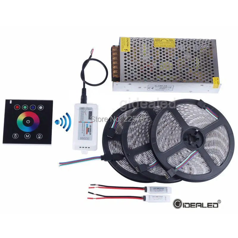 RGB Светодиодная лента 12 В для RGB5050 300 светодиодов 5 м/10 м/15 м/20 м полоса света + 2 4G RF