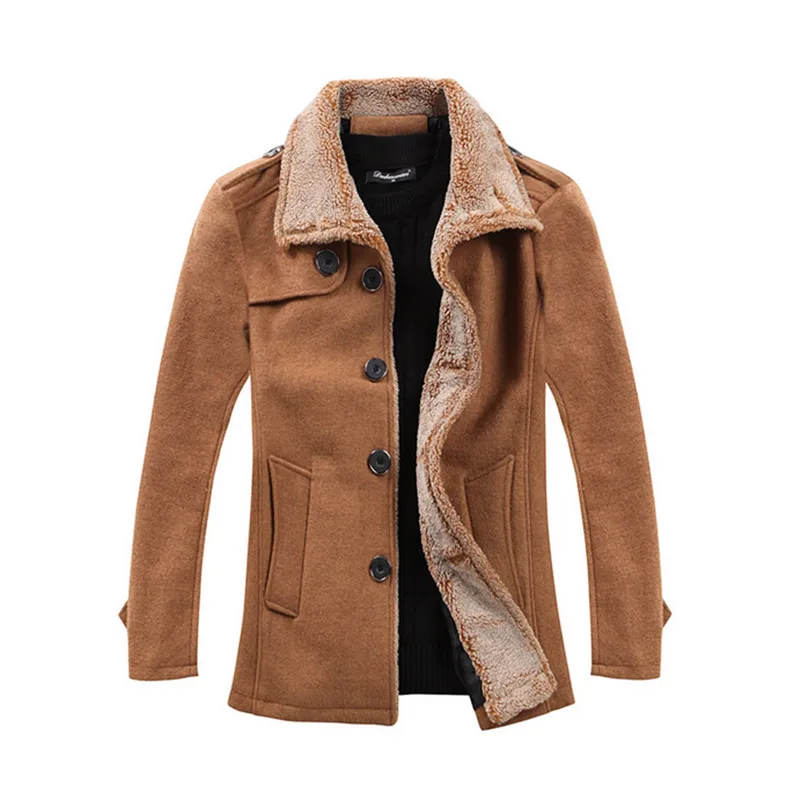Мужское пальто осень-зима Snd, большое толстое шерстяное пальто с отворотом, тонкое шерстяное пальто в британском стиле, Мужское пальто, большие размеры 5XL