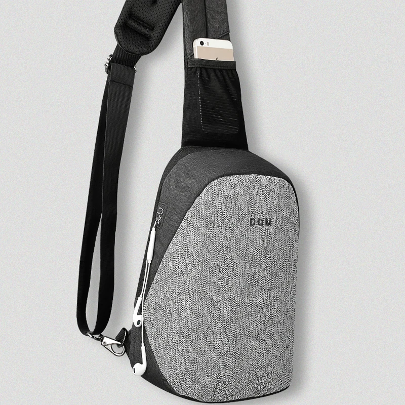  Fashion Men Male Bags Casual Splashproof Sling Bag 9.7 inch Crossbody Bags for Women Messager Black Grey Men Shoulder Bag