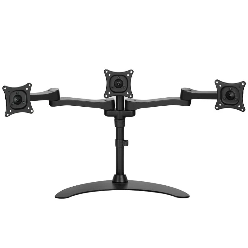 13 24" Triple Screen LCD Monitor Holder Multifunctional Desktop Stand