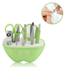 Набор маникюра из нержавеющей стали в форме яблок 9 шт. ножницы для ногтей инструмент для макияжа для путешествий для ухода за ногтями Инструменты для дизайна ногтей