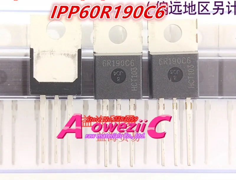 Aoweziic 2018 + 100 новый импортный оригинальный 60R190C6 IPP60R190C6 TO 220 IPA60R190C6 220F IPW60R190C6 247 FET MOS 20A
