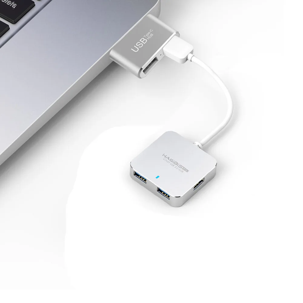 TUTUO usb type C to USB-A 2,0 конвертер OTG адаптер алюминиевый сплав type-C концентратор для MacBook/Chromebook Pixel/мобильных телефонов(серый