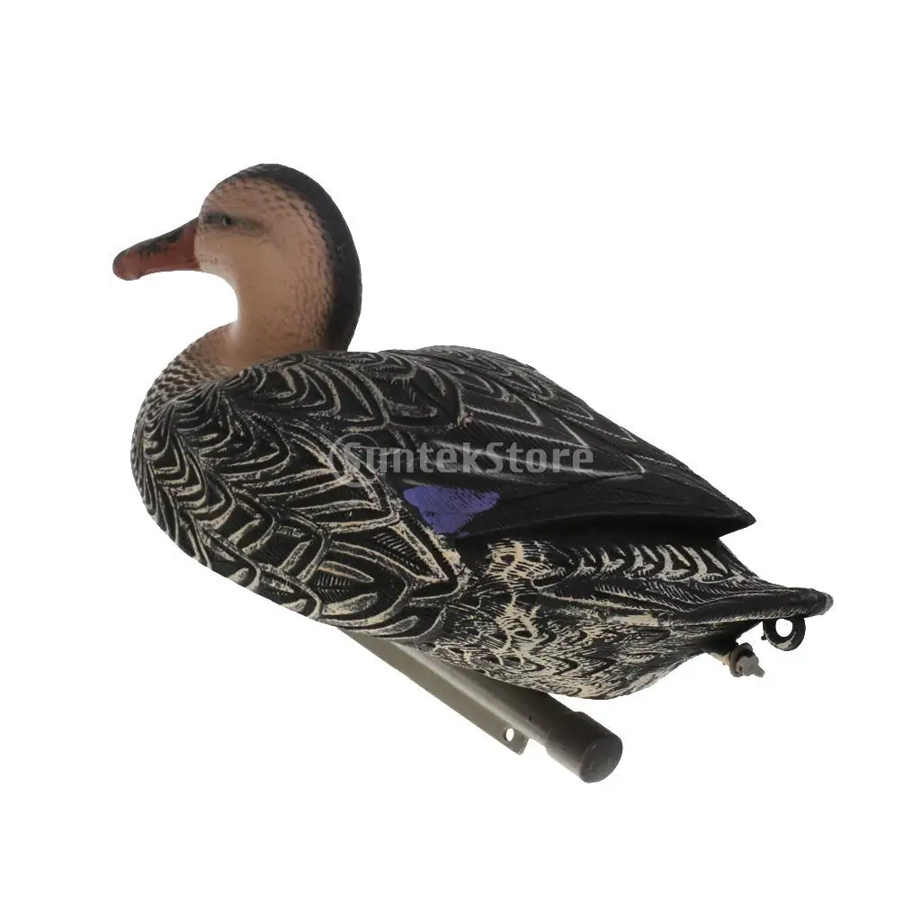 4 Pieces 3D Lifelike Floating Mallard Duck Decoy Black Duck Hunting Decoys Garden Yard Lawn Decor Greenhand Gear