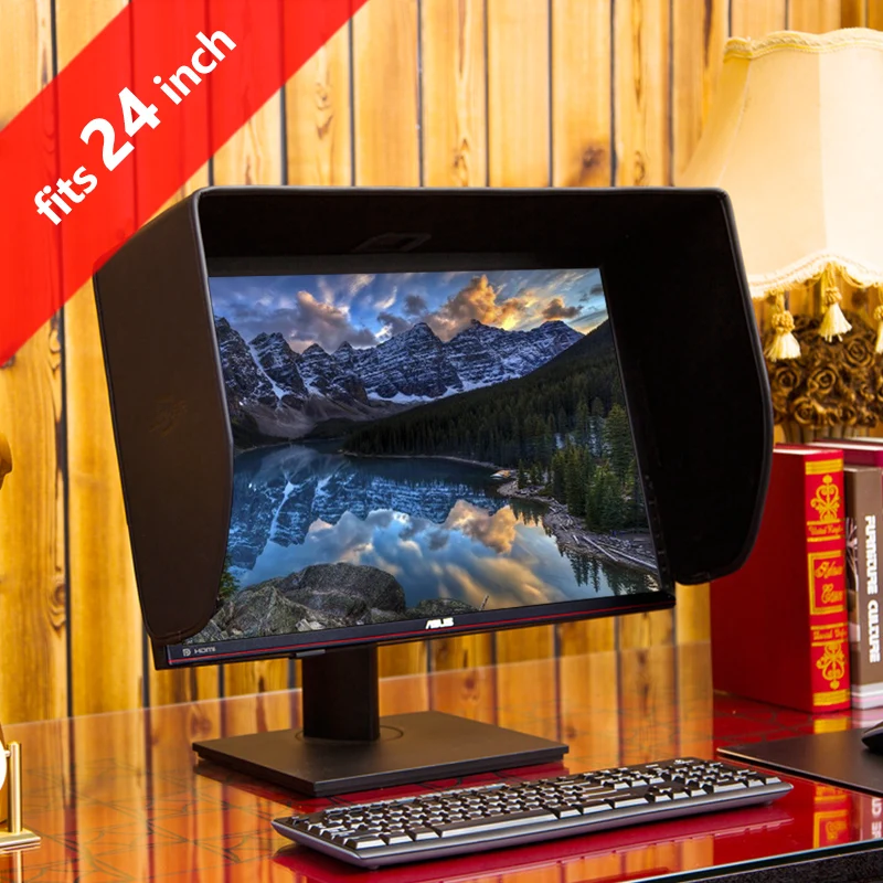 

iLooker 24-inch Pro Edition LCD LED Video Monitor Hood Sunshade Sunhood for Dell HP Viewsonic Philips Samsung LG