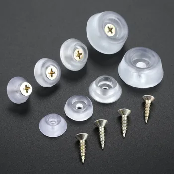 

10Pcs Furniture Legs Protector Pad Rubber Transparent Non-slip Chair Leg Cap Feet Pads For Sofa Stool Foot Covers Floor