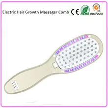 Electric Anti Hair Loss Massager Comb Vibration Led Light Photon Therapy Hair Growth Regrowth Massager Machine USB Rechargeable