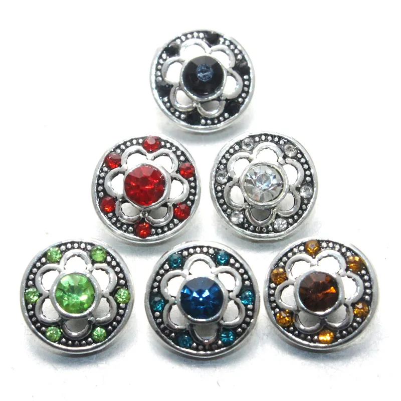 Boom Life wholesale 10pcs/lot High quality styles 12mm Metal Snap buttons Rhinestone watches Snaps Jewelry 011605 | Украшения и