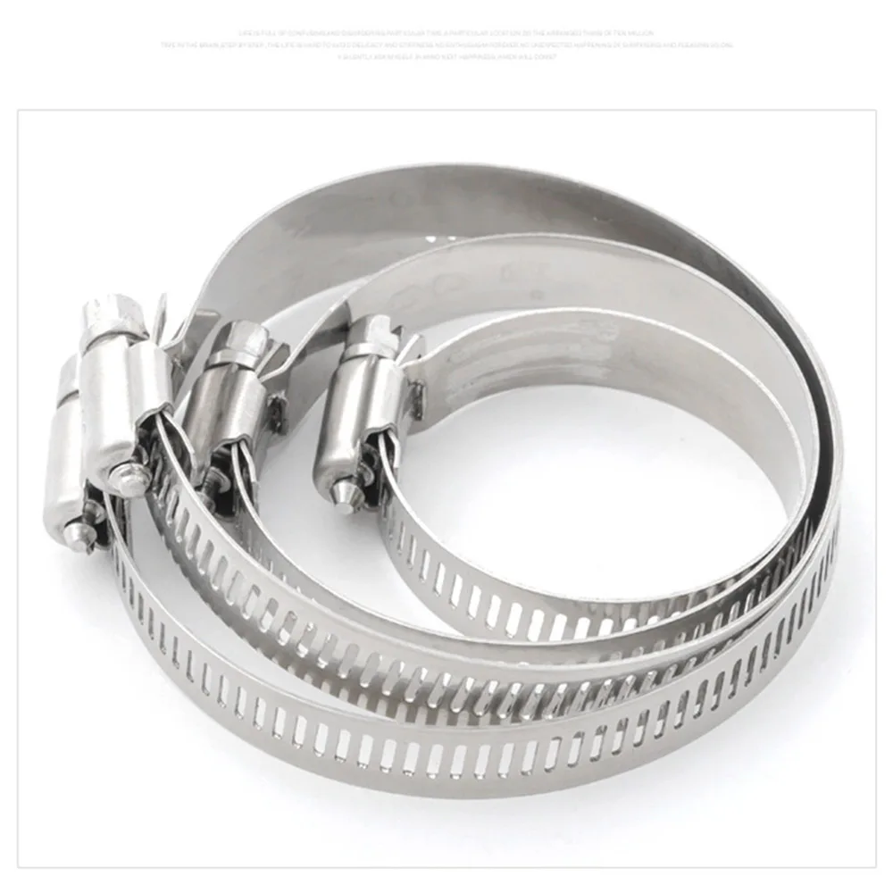 

10pcs Stainless Steel Drive Hose Clamp Tri Clamp Adjustable Fuel Line Pipe Worm Gear Clip Clamp Tube Fasterner 8mm Spring Clip
