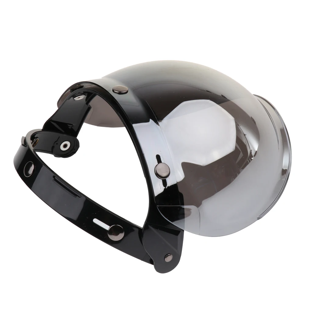 3-Snap Bubble Wind Shield Visor For Bonanza Biltwell Motorcycle Helmet