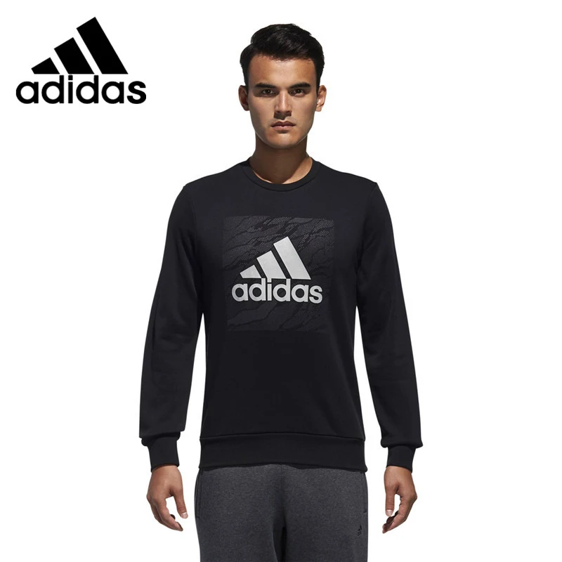 Original nueva llegada 2018 Adidas hombre CM equipo LNG jersey para entrenar deportiva|Suéteres de ejercicio y entrenamiento| - AliExpress