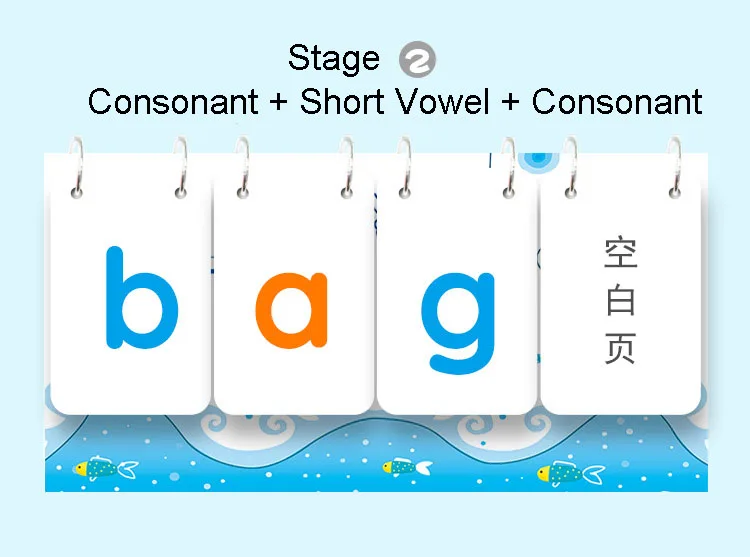 Inglês Phonics Palavra Livros Cartões Flashcards Calendário Crianças Montessori Aprendizagem Brinquedos Educativos Jogos Vipkid 252 Pçs 8 Computers & Electronics