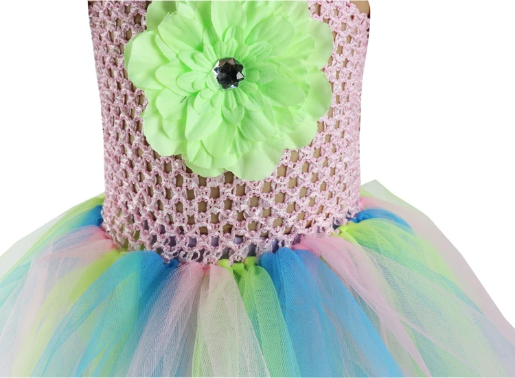Детское платье пачка с цветами 1 слой|tutu dress|dress infantbaby tutu dress |