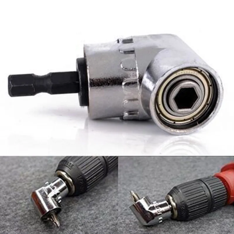 

105 Degree Angle Screw Driver Socket Holder Adapter Adjustable Bits Nozzles for Screwdriver Bit Right Angle Head Screwdriver