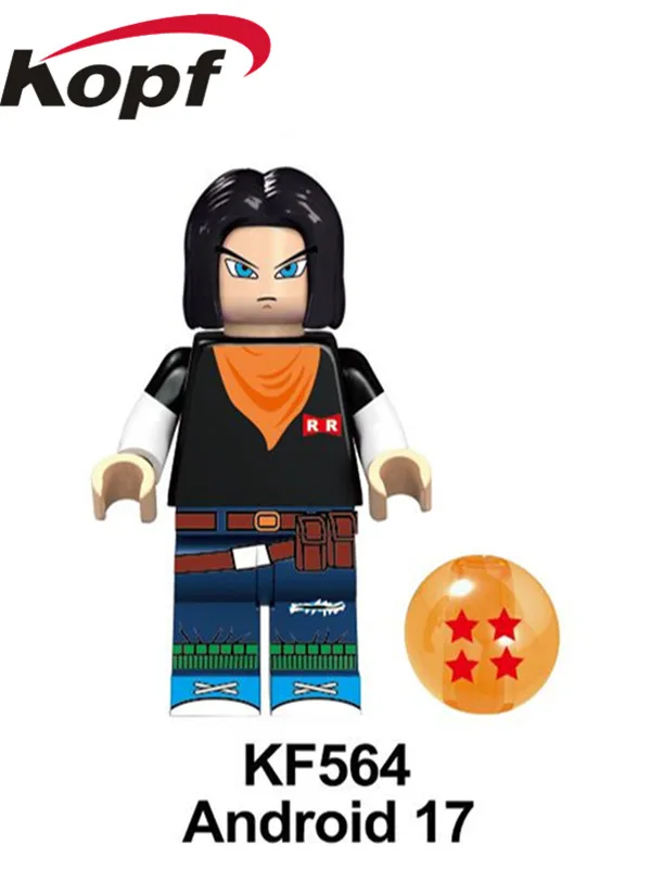 

Single Sale Bricks Action Building Blocks Android 17 Assemble Dragon Ball Figure For Toys For Children Best Gift Gift KF564