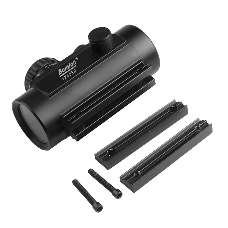 1 x 40mm Airsoft Cross Hari Red Green Dot Sight RL5-0024BL-20