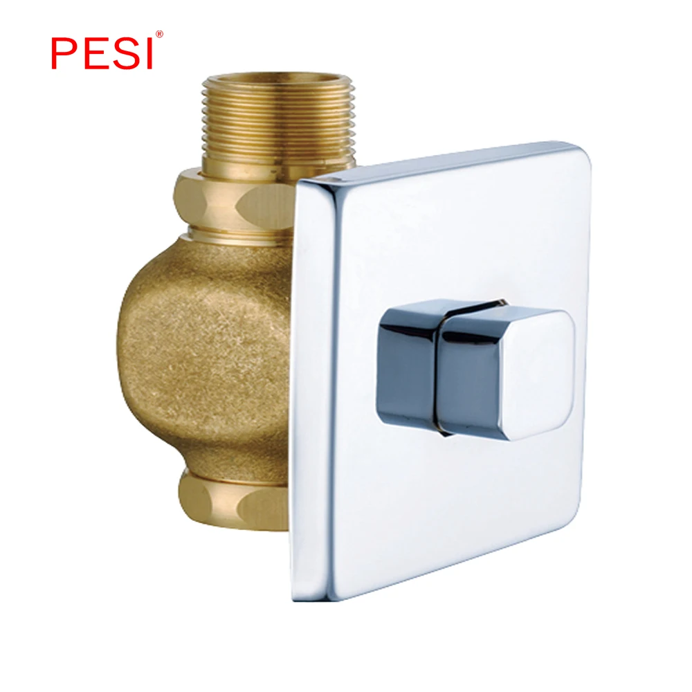 All Brass Exposed Self closing Urinal Flush Valve Button Type Manual