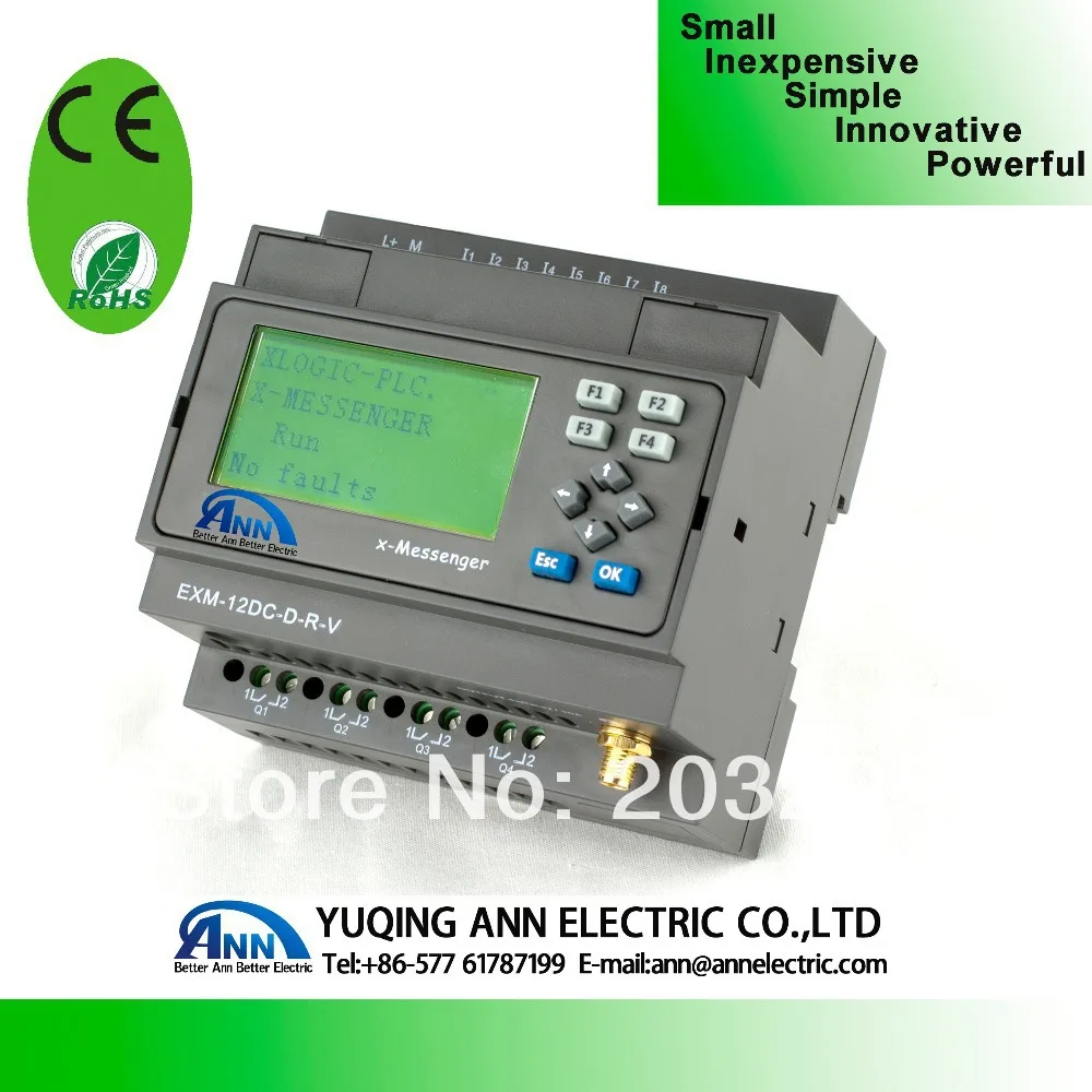 PLC Wifi PLC, EXM 12DC DA RT GWIFI HMI, Built in Wifi capability-in