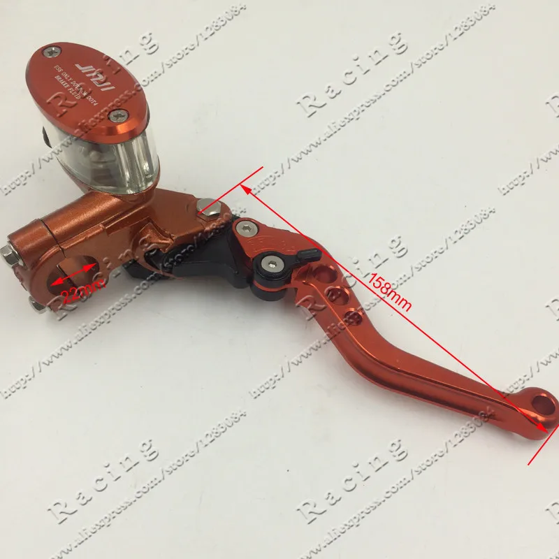 Hydraulic Brake Lever for Electric motorcycle scooter CNC aluminum 5