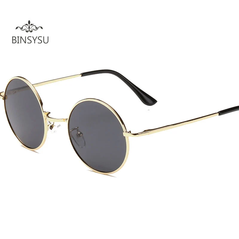 

Fashion Polarized Retro Round Glasses Men Women Metal Round Sunglasses Vintage Small Hippie Glasses Circle Lenses