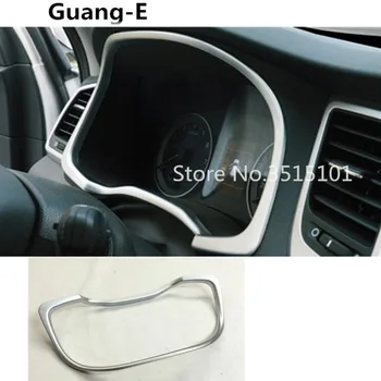 

car garnish detector trim ABS Chrome dashboard meter Instrument Panel gauge frame 1pcs For Hyundai Tucson 2015 2016 2017 2018