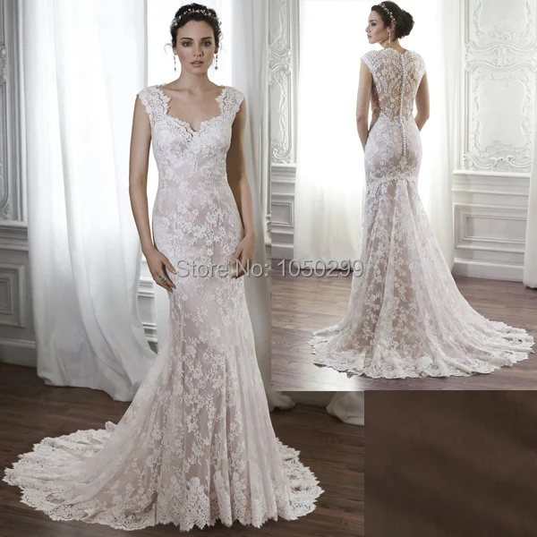 Sweetheart Cap Sleeve Wedding Dress