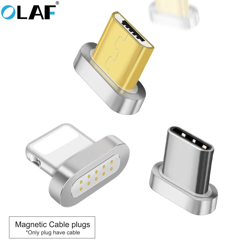 Goedkoop OLAF Magnetische Kabel plug Type C Micro USB C Snel Opladen Adapter Telefoon Microusb Type C Magneet Charger cord stekkers Voor iphone Xs