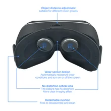3D Virtual Reality Glasses VR Headset Android 6.0