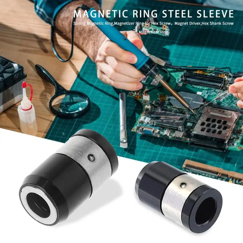 

Screwdriver Magnetic Ring Strong Magnetizer Electric Hex Screwdriver Bits