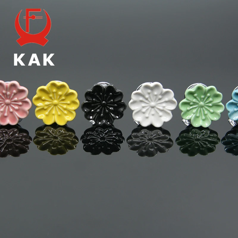 Керамические ручки KAK Orchid для ящика дверей кухонного шкафа детской комнаты с