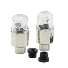 2 шт. красочные говорил неоновый светодиодный светильник s лампа Двойной Индукции для велосипеда, мотоцикла, машины для колес Стикеры для колеса шины клапан светящаяся палочка светильник автомобильные аксессуары