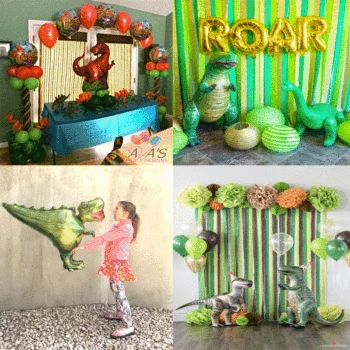 

Dinosaur Party Decora Balloon Foil Latex Dino Balloons For Baby Shower Happy Birthday Globos Adornment Kids Party Favor Supplies