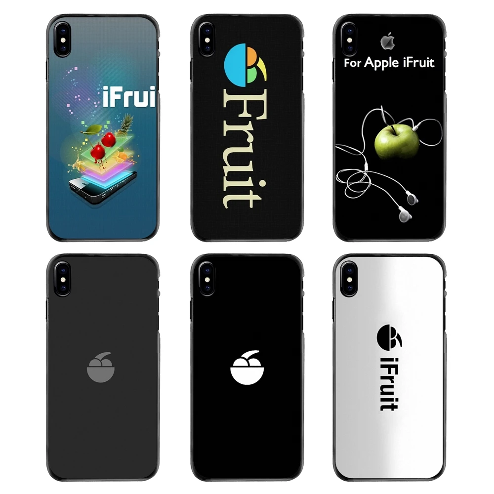 Для iPhone 4 4S 5 5S 5C SE 6 6S 7 8 Plus X XR XS Max iPod Touch Пластиковый черный чехол iFruit от GTA с