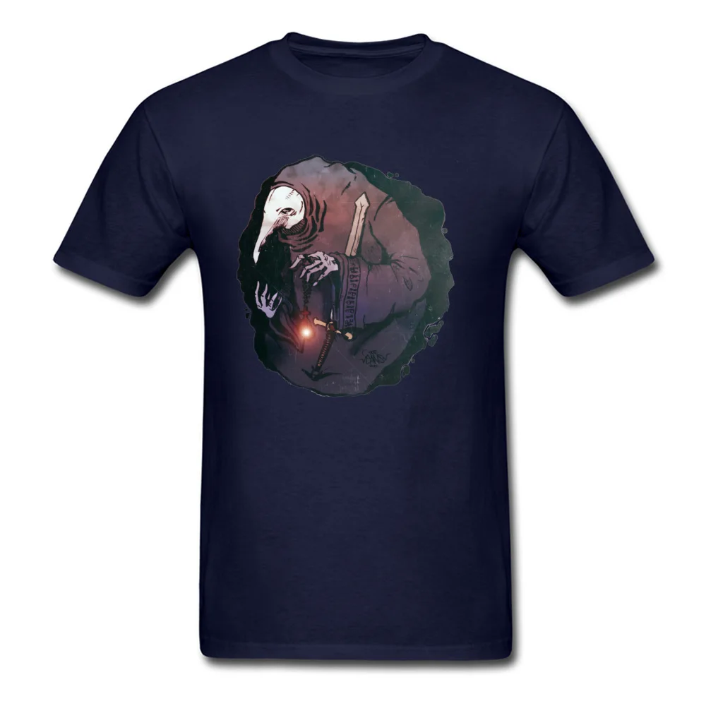 Casual Short Sleeve Tops Shirt Lovers Day Round Neck 100% Cotton Men T-shirts Lord Of Plagues Casual Tees New Arrival Lord Of Plagues navy
