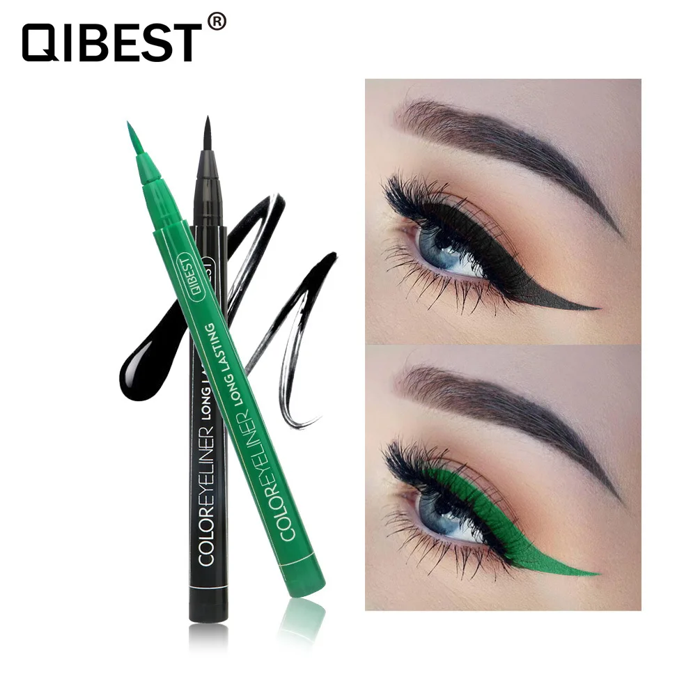 

12 Color Eyeliner Liquid Waterproof Easy To Wear Make Up Matte Eye Liner Blue Red Green White Gold Brown Eyliner Long Lasting