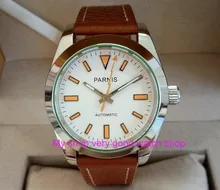 Free shipping 40mm Parnis Sapphire Glass Men’s watches Japanese Automatic Movement Watch High quality 2017 new fashion 276HL