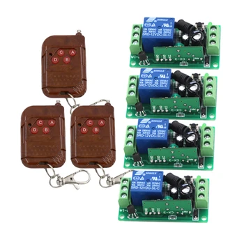

Mini High Quality 1CH RF Wireless Remote Control System / Radio Switch Remote Switch Learning Code Receiver 315/433MHZ