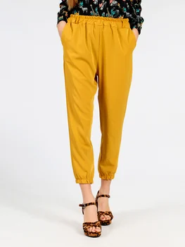 

High waist pants with cuff