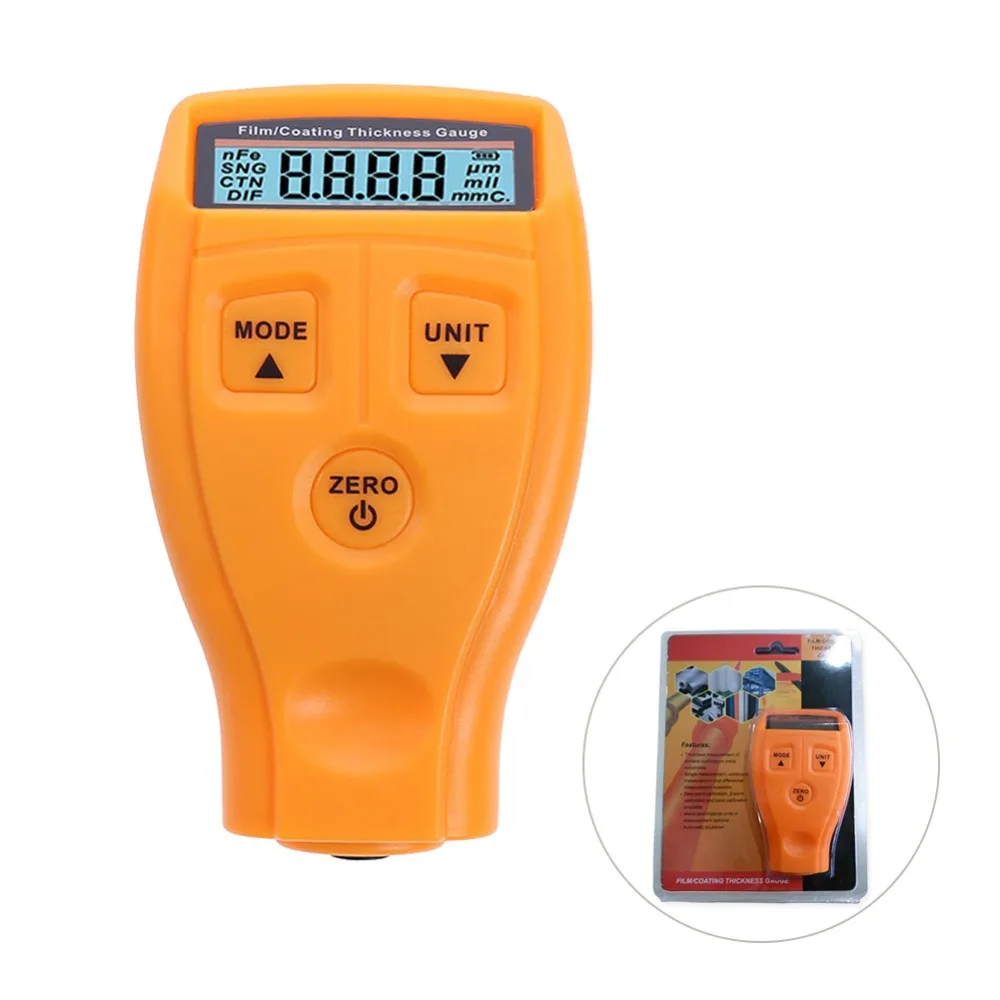 

GM200 Coating Painting Thickness Gauge Tester Ultrasonic Film Mini Car Paint Test Coating Measure Gauge English Russian Manual