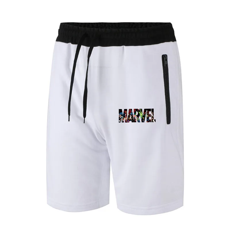 

2019 MARVEL Summer Shorts Men Cotton Knee Length chinos shorts Vintage Casual Men Shorts bermuda masculina Big Large Size 2XL