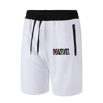 

2019 MARVEL Summer Shorts Men Cotton Knee Length chinos shorts Vintage Casual Men Shorts bermuda masculina Big Large Size 2XL